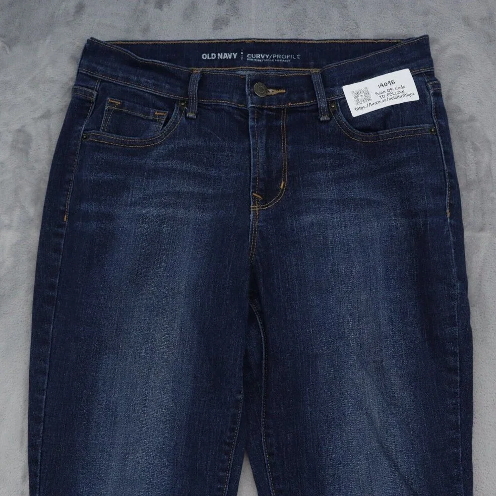 Old Navy Pants Womens 6 Blue Mid Rise 5 Pocket Design Curvy Jeans Bottoms - Picture 7 of 14